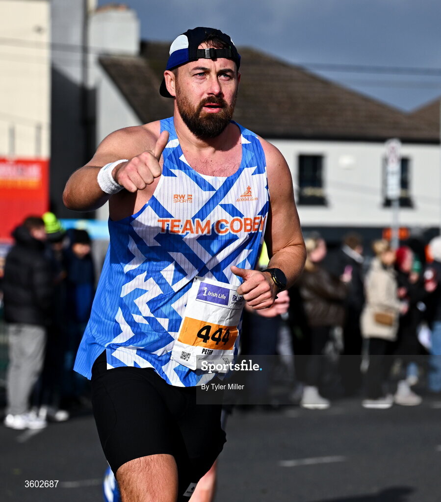 25 October 2026; Peter Madden during the 2026 Irish Life Dublin Marathon, as thousands of runners took to the streets of Dublin for the 45th running of the event. Photo by Tyler Miller/Sportsfile