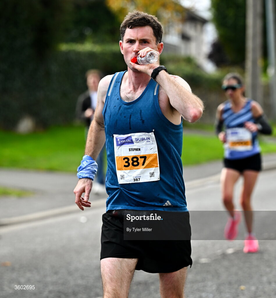 25 October 2026; Stephen Cassidy during the 2026 Irish Life Dublin Marathon, as thousands of runners took to the streets of Dublin for the 45th running of the event. Photo by Tyler Miller/Sportsfile