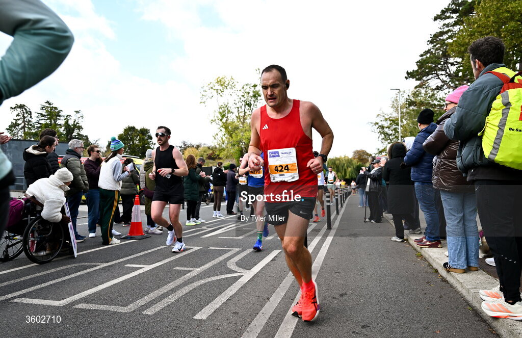 25 October 2026; Conor Kelly during the 2026 Irish Life Dublin Marathon, as thousands of runners took to the streets of Dublin for the 45th running of the event. Photo by Tyler Miller/Sportsfile