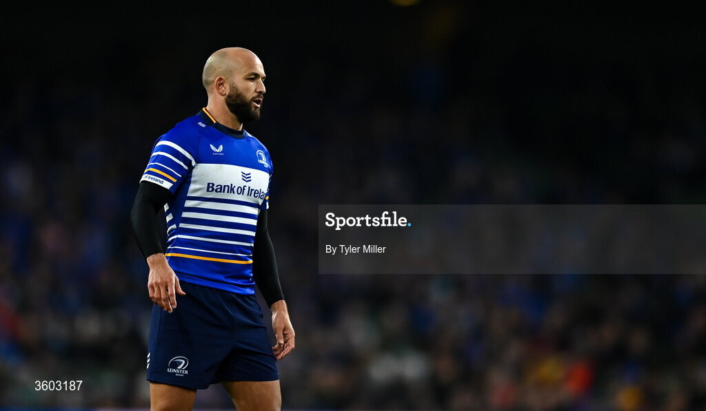 24 October 2026; Jamison Gibson-Park of Leinster during the United Rugby Championship match between Leinster and Munster at the Aviva Stadium in Dublin. Photo by Tyler Miller/Sportsfile