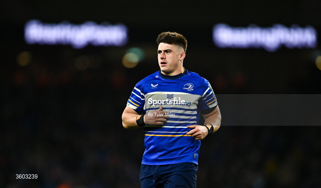 24 October 2026; Dan Sheehan of Leinster during the United Rugby Championship match between Leinster and Munster at the Aviva Stadium in Dublin. Photo by Tyler Miller/Sportsfile