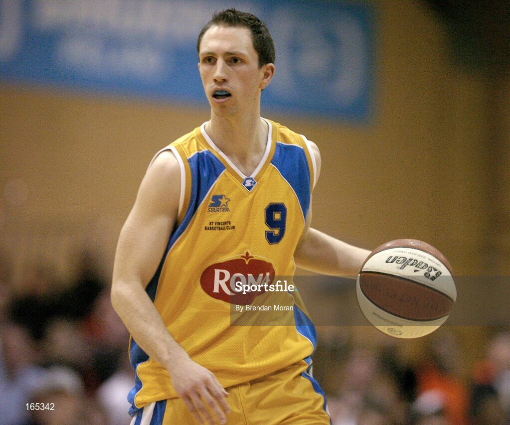 30 January 2005; Emmet Donnelly, Roma St Vincent's. National Cup, Senior Men's Final, Abrakebabra Tigers, Tralee v Roma St Vincent's, ESB Arena, Tallaght, Dublin. Picture credit; Brendan Moran / SPORTSFILE
