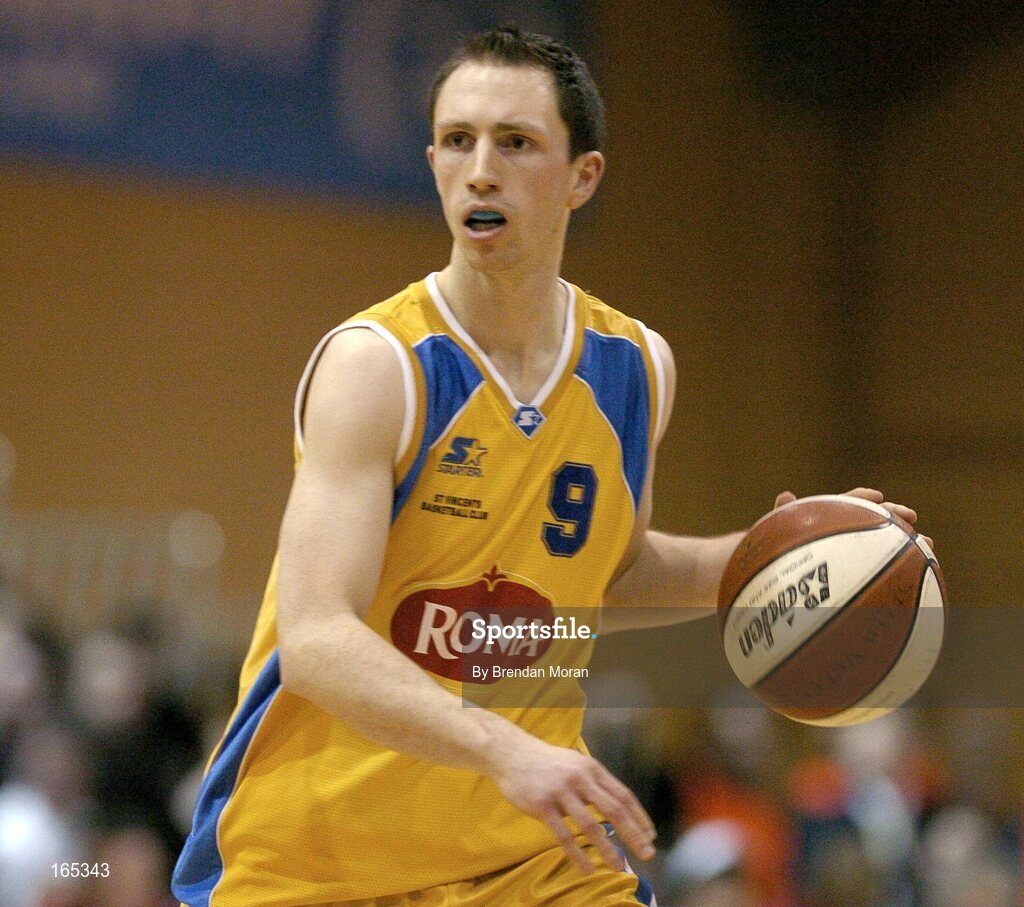 30 January 2005; Emmet Donnelly, Roma St Vincent's. National Cup, Senior Men's Final, Abrakebabra Tigers, Tralee v Roma St Vincent's, ESB Arena, Tallaght, Dublin. Picture credit; Brendan Moran / SPORTSFILE