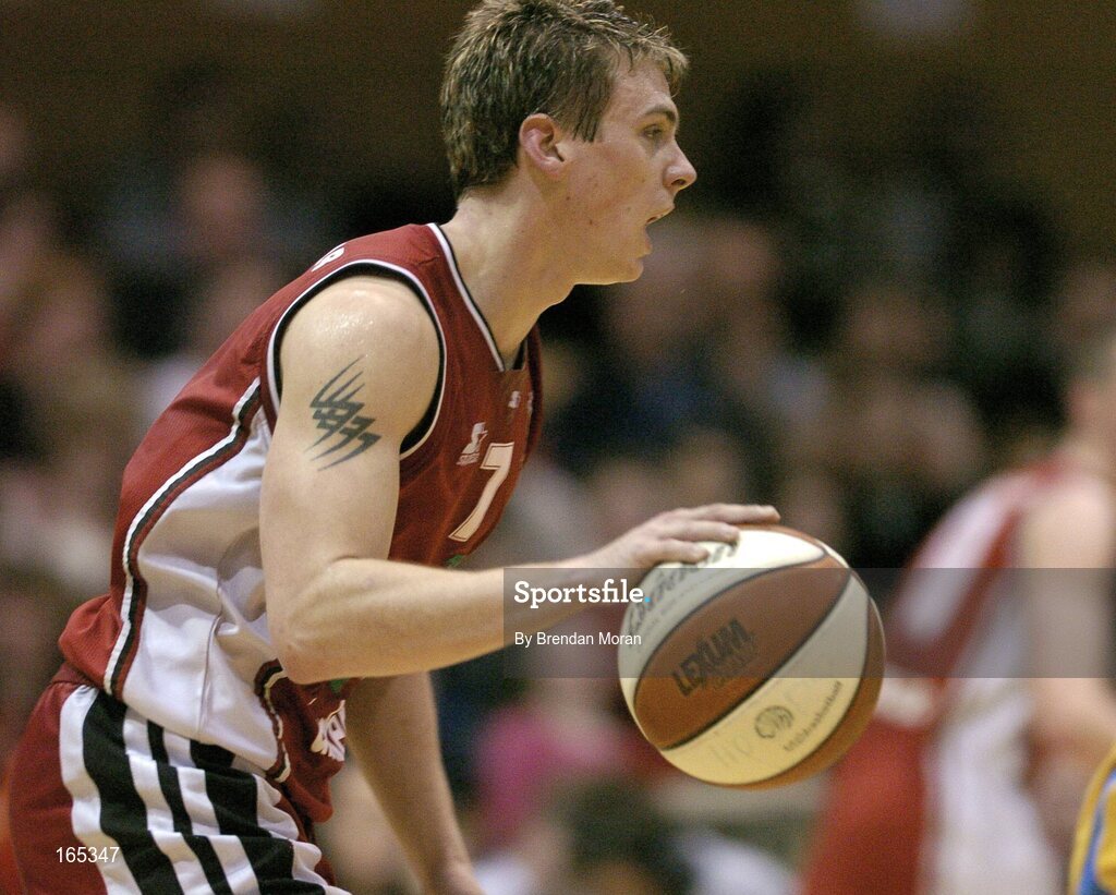 30 January 2005; Chris Craig, Abrakebabra Tigers, Tralee. National Cup, Senior Men's Final, Abrakebabra Tigers, Tralee v Roma St Vincent's, ESB Arena, Tallaght, Dublin. Picture credit; Brendan Moran / SPORTSFILE