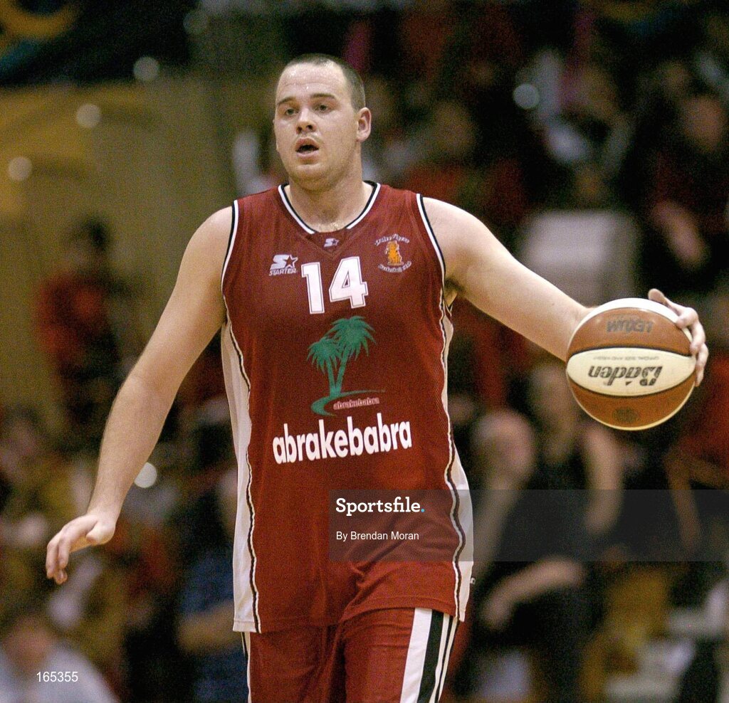 30 January 2005; Micheal Quirke, Abrakebabra Tigers, Tralee. National Cup, Senior Men's Final, Abrakebabra Tigers, Tralee v Roma St Vincent's, ESB Arena, Tallaght, Dublin. Picture credit; Brendan Moran / SPORTSFILE