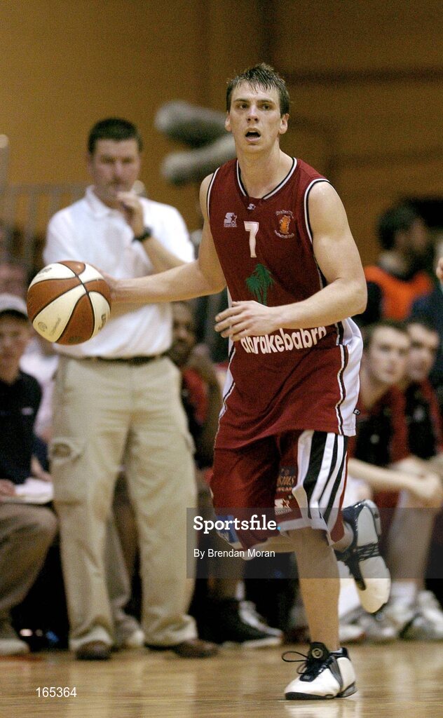 30 January 2005; Chris Craig, Abrakebabra Tigers, Tralee. National Cup, Senior Men's Final, Abrakebabra Tigers, Tralee v Roma St Vincent's, ESB Arena, Tallaght, Dublin. Picture credit; Brendan Moran / SPORTSFILE