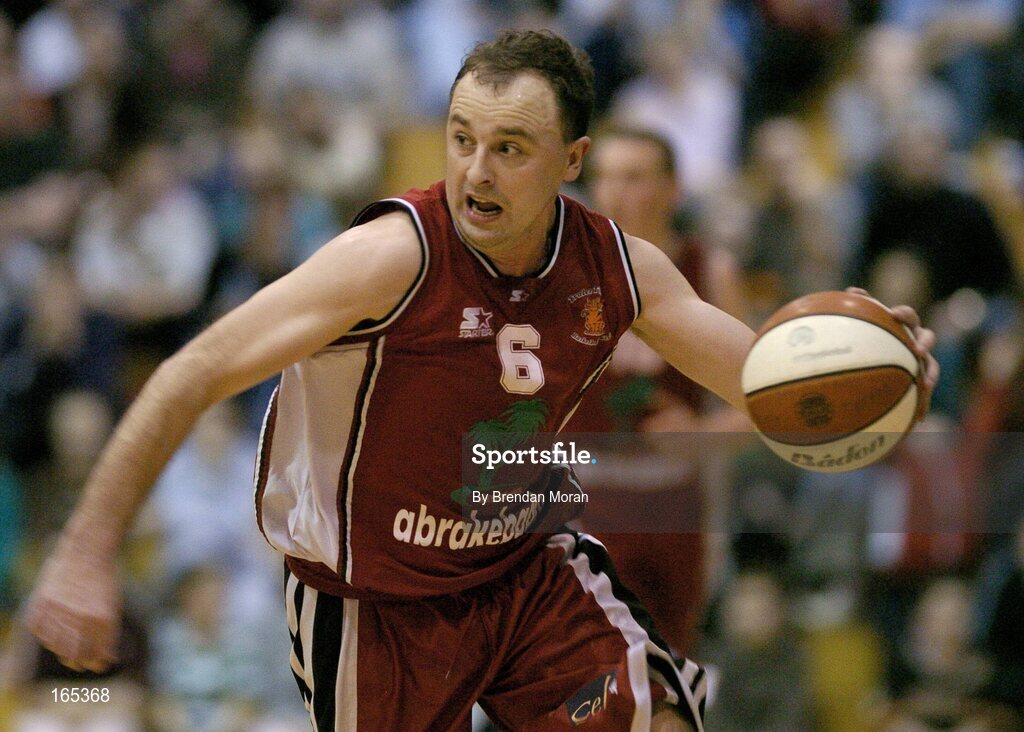 30 January 2005; John Teahan, Abrakebabra Tigers, Tralee. National Cup, Senior Men's Final, Abrakebabra Tigers, Tralee v Roma St Vincent's, ESB Arena, Tallaght, Dublin. Picture credit; Brendan Moran / SPORTSFILE