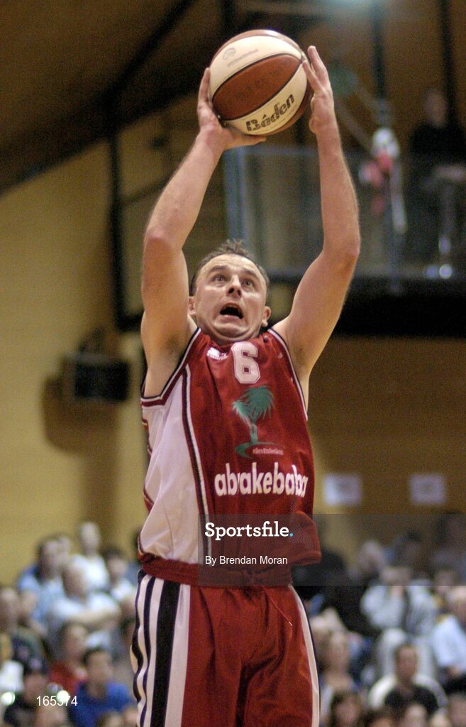 30 January 2005; John Teahan, Abrakebabra Tigers, Tralee. National Cup, Senior Men's Final, Abrakebabra Tigers, Tralee v Roma St Vincent's, ESB Arena, Tallaght, Dublin. Picture credit; Brendan Moran / SPORTSFILE