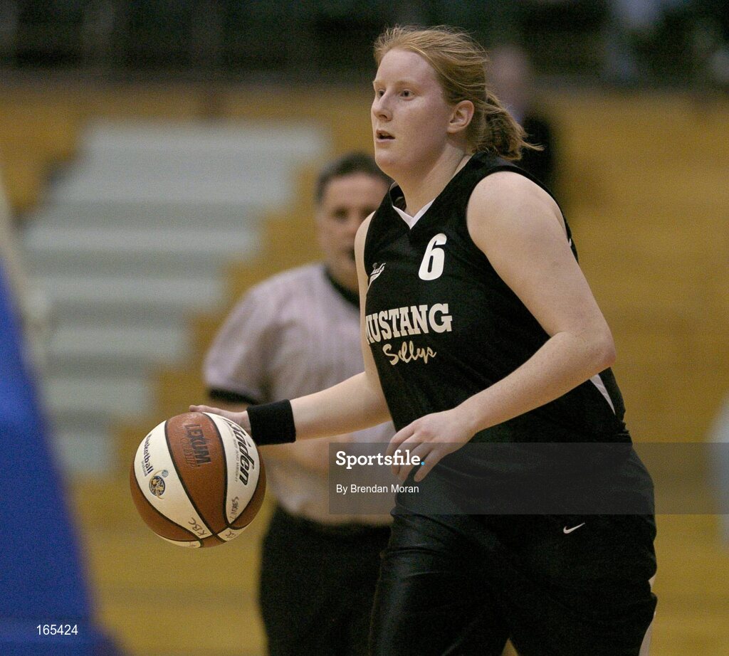 28 January 2005; Diane Griffin, Mustang Sally's St. Paul's. National Cup, Senior Women's Semi-Final, Mustang Sally's St. Paul's, Killarney v Dart Killester, ESB Arena, Tallaght, Dublin. Picture credit; Brendan Moran / SPORTSFILE