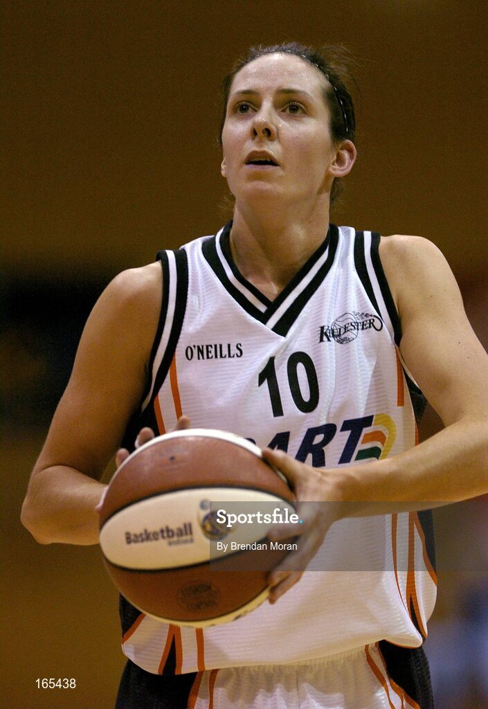 28 January 2005; Carmel Kissane, Dart Killester. National Cup, Senior Women's Semi-Final, Mustang Sally's St. Paul's, Killarney v Dart Killester, ESB Arena, Tallaght, Dublin. Picture credit; Brendan Moran / SPORTSFILE