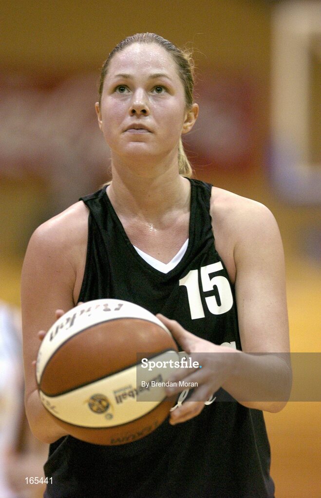 28 January 2005; Carrie Walker, Mustang Sally's St. Paul's. National Cup, Senior Women's Semi-Final, Mustang Sally's St. Paul's, Killarney v Dart Killester, ESB Arena, Tallaght, Dublin. Picture credit; Brendan Moran / SPORTSFILE