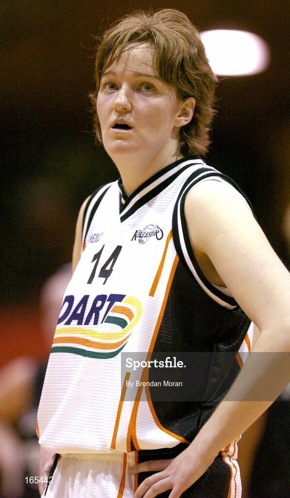 28 January 2005; Gillian Morris, Dart Killester. National Cup, Senior Women's Semi-Final, Mustang Sally's St. Paul's, Killarney v Dart Killester, ESB Arena, Tallaght, Dublin. Picture credit; Brendan Moran / SPORTSFILE