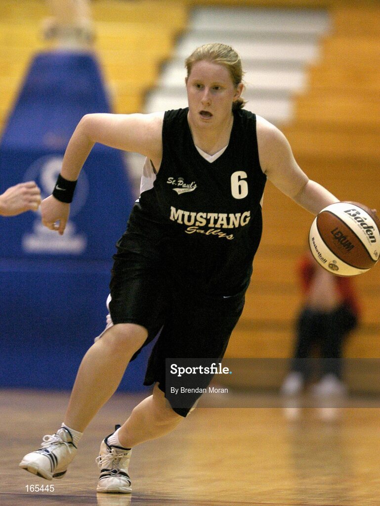 28 January 2005; Diane Griffin, Mustang Sally's St. Paul's. National Cup, Senior Women's Semi-Final, Mustang Sally's St. Paul's, Killarney v Dart Killester, ESB Arena, Tallaght, Dublin. Picture credit; Brendan Moran / SPORTSFILE