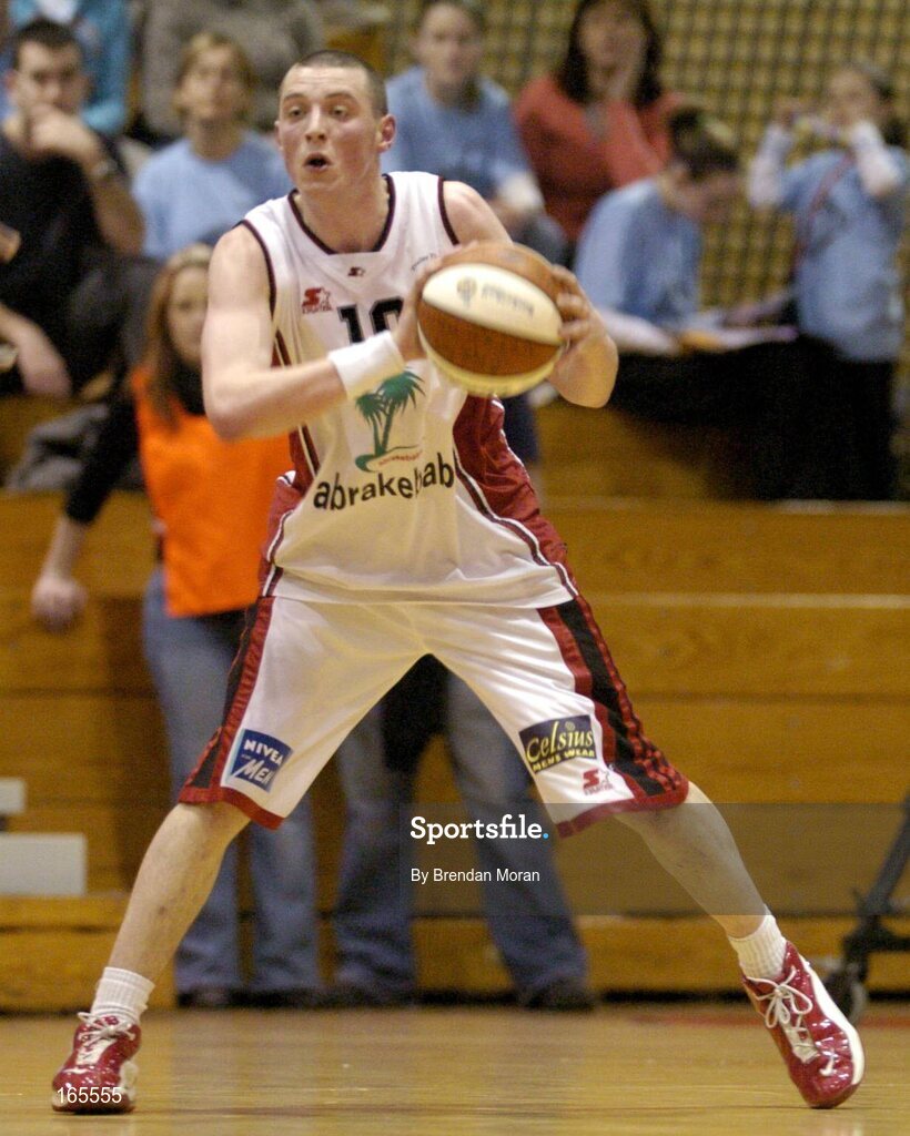 29 January 2005; Kieran Donaghy, Abrakebabra Tigers, Tralee. National Cup, Senior Men's Semi-Final, Mardyke UCC Demons v Abrakebabra Tigers, Tralee, ESB Arena, Tallaght, Dublin. Picture credit; Brendan Moran / SPORTSFILE