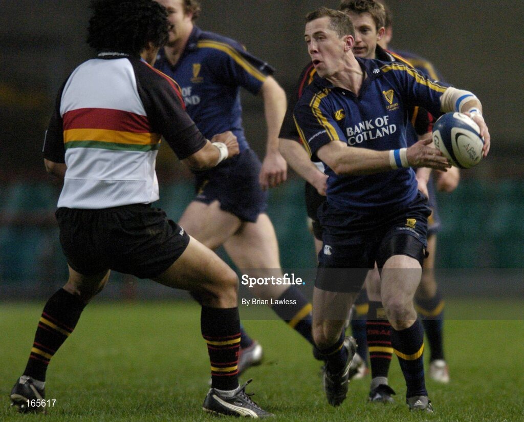 30 January 2005; Guy Easterby, Leinster, in action against The Dragons. Celtic League 2004-2005, Pool 1, Leinster v The Dragons, Lansdowne Road, Dublin. Picture credit; Brian Lawless / SPORTSFILE