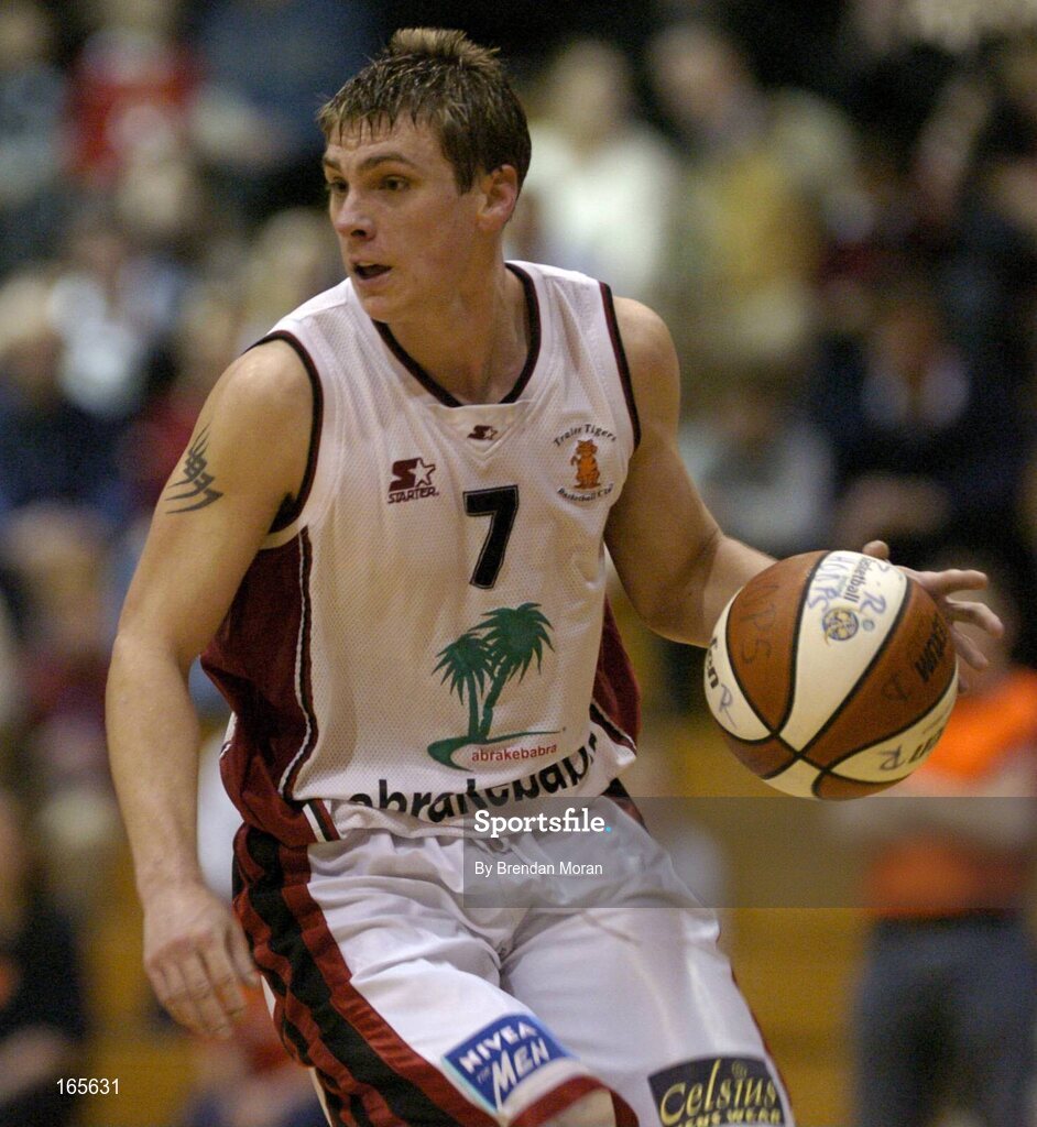 29 January 2005; Chris Craig, Abrakebabra Tigers, Tralee. National Cup, Senior Men's Semi-Final, Mardyke UCC Demons v Abrakebabra Tigers, Tralee, ESB Arena, Tallaght, Dublin. Picture credit; Brendan Moran / SPORTSFILE