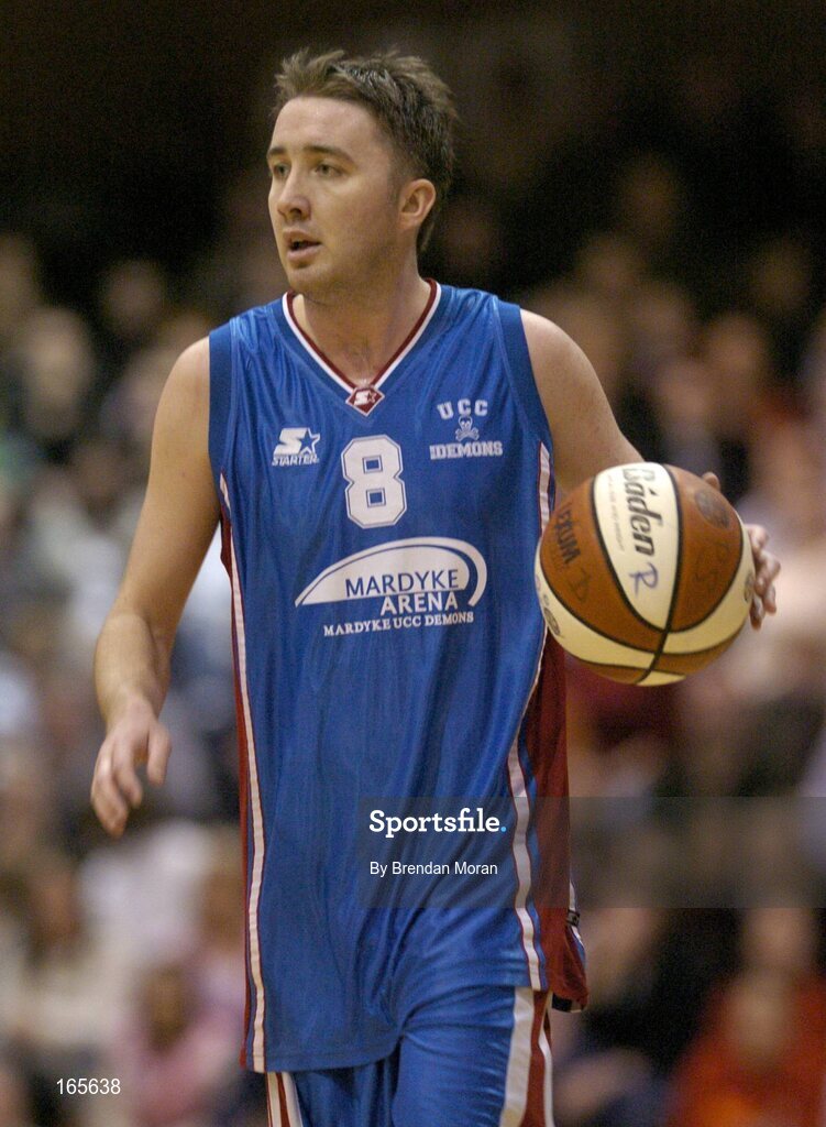 29 January 2005; Shane Coughlan, Mardyke UCC Demons. National Cup, Senior Men's Semi-Final, Mardyke UCC Demons v Abrakebabra Tigers, Tralee, ESB Arena, Tallaght, Dublin. Picture credit; Brendan Moran / SPORTSFILE