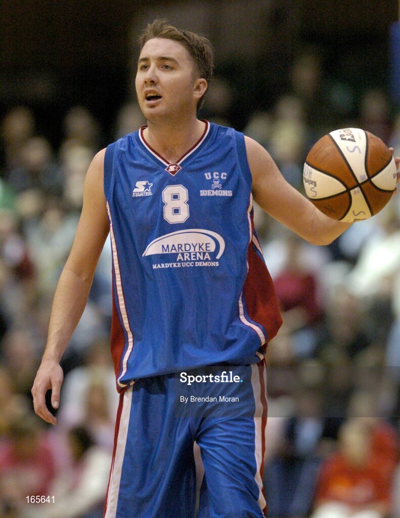 29 January 2005; Shane Coughlan, Mardyke UCC Demons. National Cup, Senior Men's Semi-Final, Mardyke UCC Demons v Abrakebabra Tigers, Tralee, ESB Arena, Tallaght, Dublin. Picture credit; Brendan Moran / SPORTSFILE