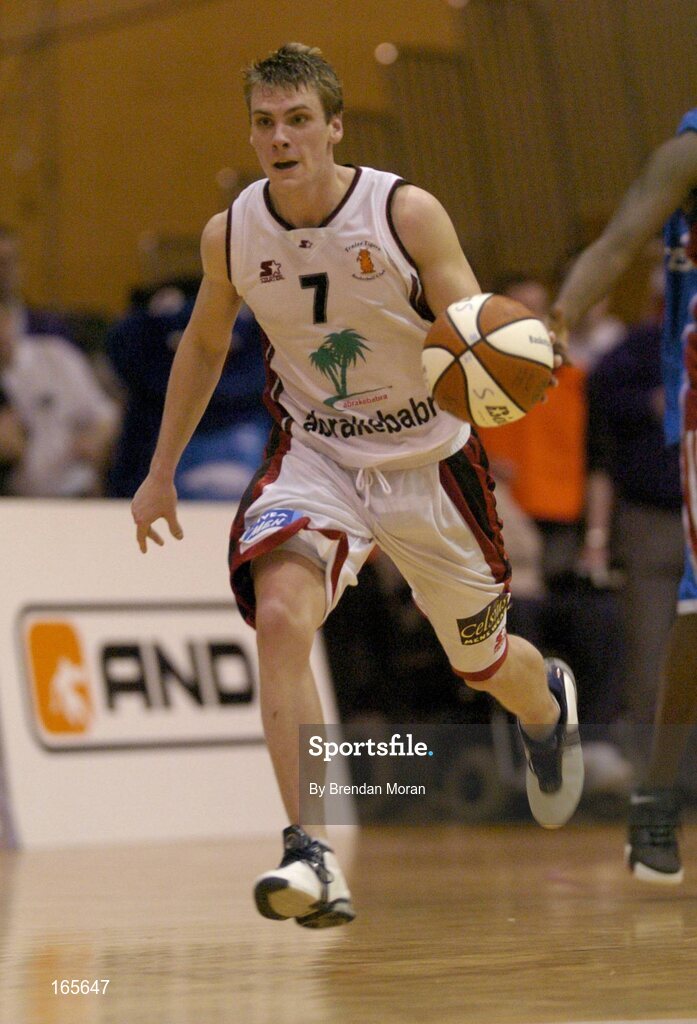 29 January 2005; Chris Craig, Abrakebabra Tigers, Tralee. National Cup, Senior Men's Semi-Final, Mardyke UCC Demons v Abrakebabra Tigers, Tralee, ESB Arena, Tallaght, Dublin. Picture credit; Brendan Moran / SPORTSFILE