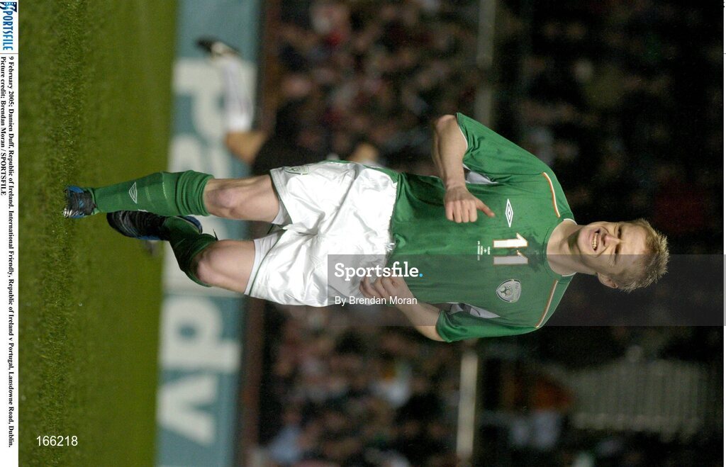 9 February 2005; Damien Duff, Republic of Ireland. International Friendly, Republic of Ireland v Portugal, Lansdowne Road, Dublin. Picture credit; Brendan Moran / SPORTSFILE