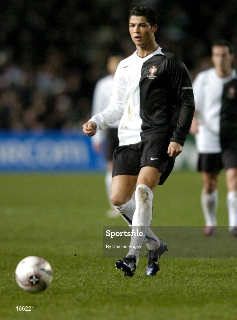 9 February 2005; Cristiano Ronaldo, Portugal. International Friendly, Republic of Ireland v Portugal, Lansdowne Road, Dublin. Picture credit; Damien Eagers / SPORTSFILE