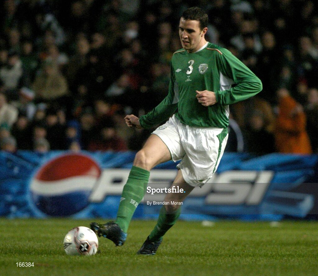 9 February 2005; John O'Shea, Republic of Ireland. International Friendly, Republic of Ireland v Portugal, Lansdowne Road, Dublin. Picture credit; Brendan Moran / SPORTSFILE