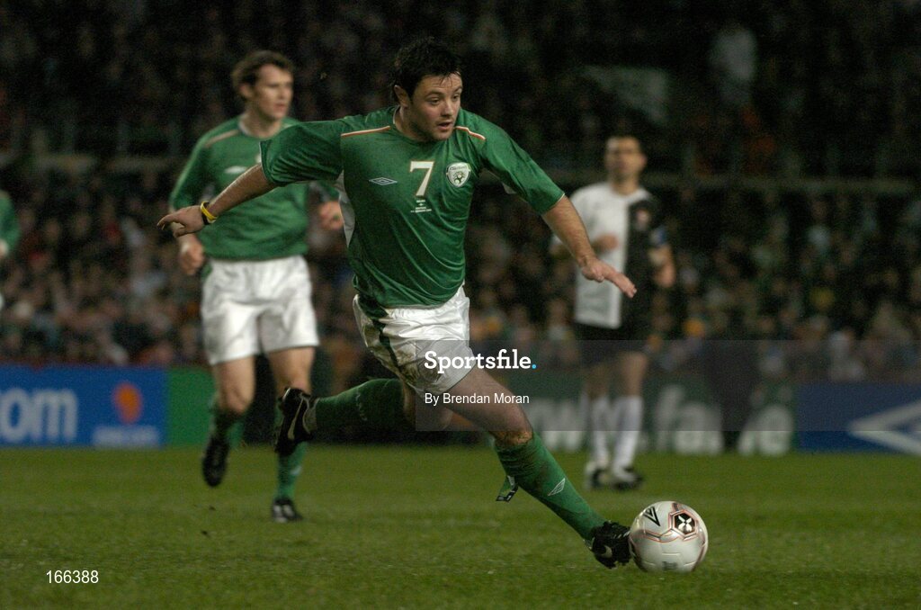 9 February 2005; Andy Reid, Republic of Ireland. International Friendly, Republic of Ireland v Portugal, Lansdowne Road, Dublin. Picture credit; Brendan Moran / SPORTSFILE