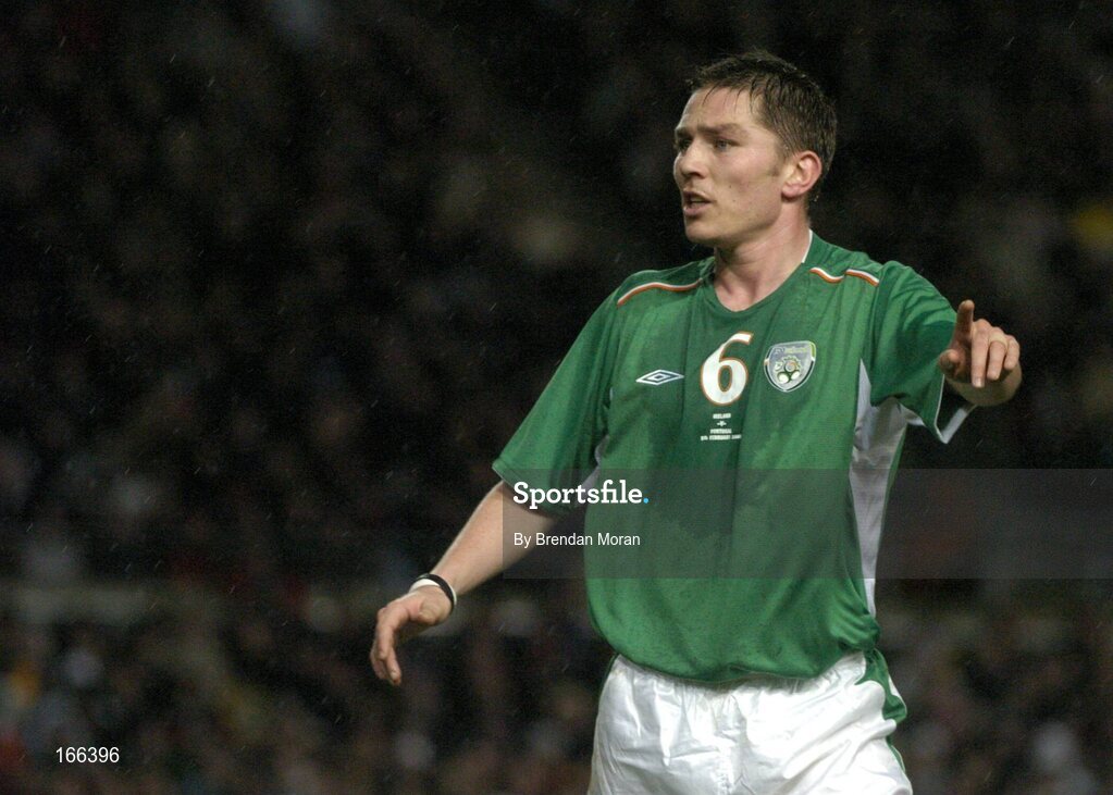 9 February 2005; Matt Holland, Republic of Ireland. International Friendly, Republic of Ireland v Portugal, Lansdowne Road, Dublin. Picture credit; Brendan Moran / SPORTSFILE