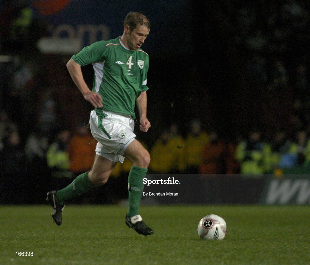 9 February 2005; Kenny Cunningham, Republic of Ireland. International Friendly, Republic of Ireland v Portugal, Lansdowne Road, Dublin. Picture credit; Brendan Moran / SPORTSFILE