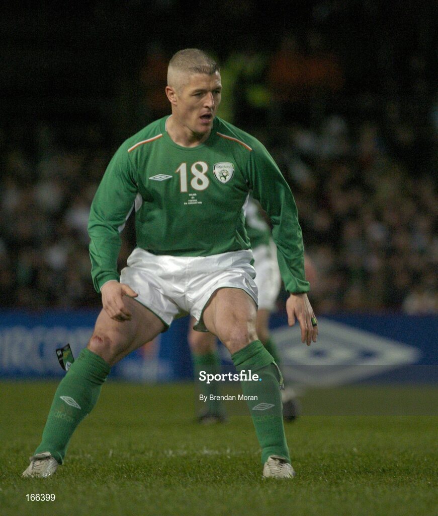 9 February 2005; Graham Kavanagh, Republic of Ireland. International Friendly, Republic of Ireland v Portugal, Lansdowne Road, Dublin. Picture credit; Brendan Moran / SPORTSFILE