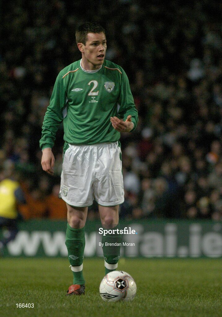 9 February 2005; Steve Finnan, Republic of Ireland. International Friendly, Republic of Ireland v Portugal, Lansdowne Road, Dublin. Picture credit; Brendan Moran / SPORTSFILE