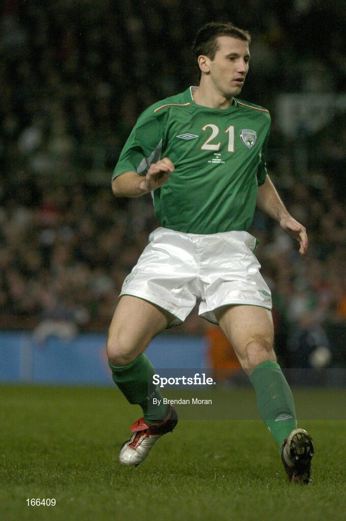 9 February 2005; Liam Miller, Republic of Ireland. International Friendly, Republic of Ireland v Portugal, Lansdowne Road, Dublin. Picture credit; Brendan Moran / SPORTSFILE