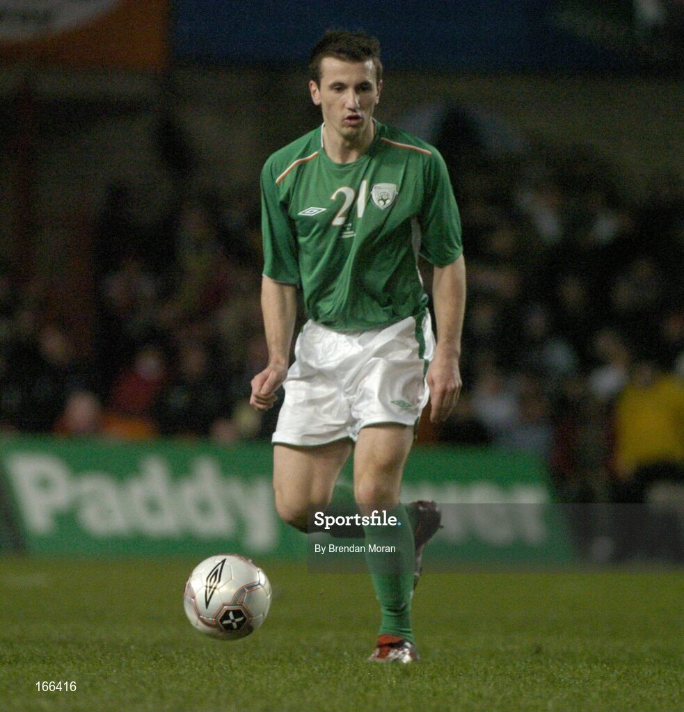 9 February 2005; Liam Miller, Republic of Ireland. International Friendly, Republic of Ireland v Portugal, Lansdowne Road, Dublin. Picture credit; Brendan Moran / SPORTSFILE