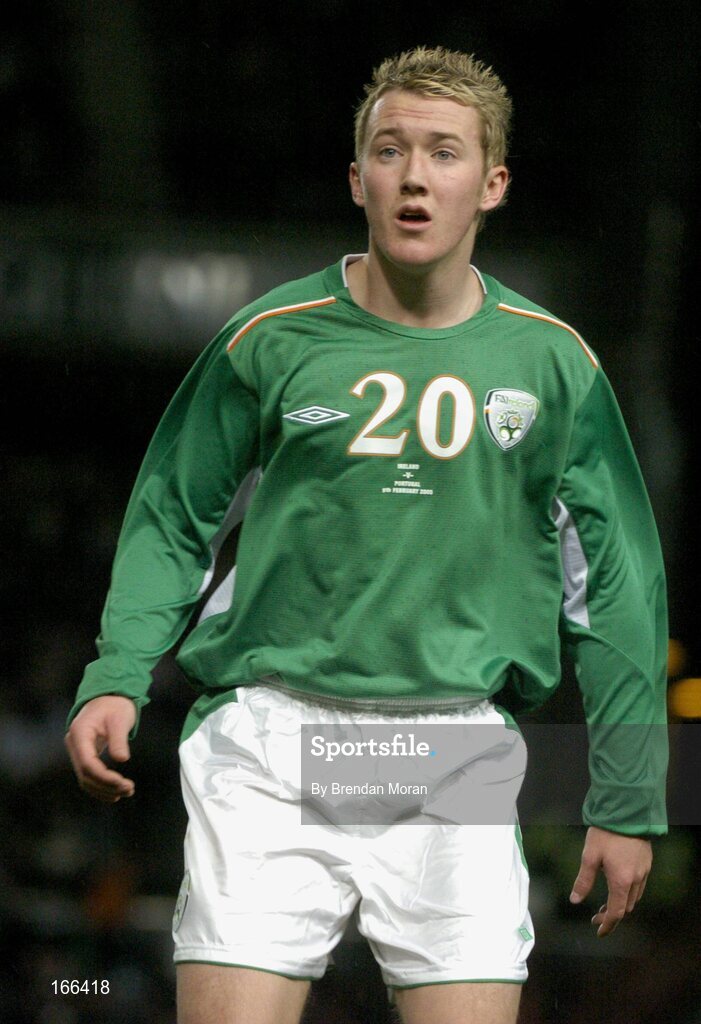 9 February 2005; Aiden McGeady, Republic of Ireland. International Friendly, Republic of Ireland v Portugal, Lansdowne Road, Dublin. Picture credit; Brendan Moran / SPORTSFILE