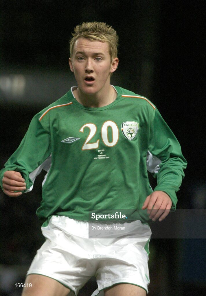 9 February 2005; Aiden McGeady, Republic of Ireland. International Friendly, Republic of Ireland v Portugal, Lansdowne Road, Dublin. Picture credit; Brendan Moran / SPORTSFILE