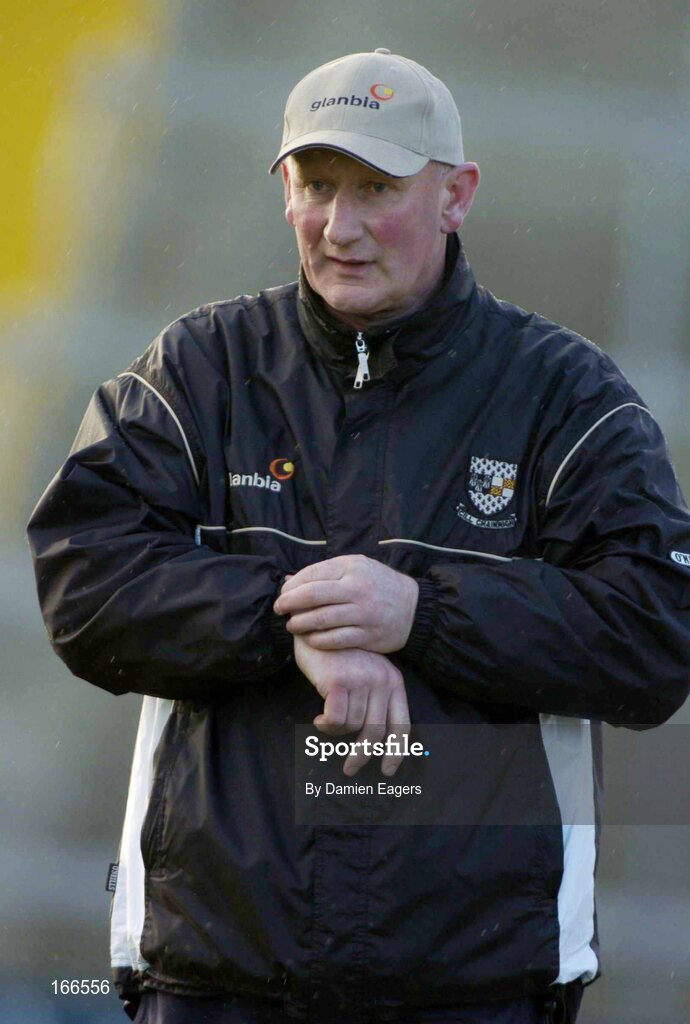12 February 2005; Kilkenny manager Brian Cody watches the match. Walsh Cup Final, Wexford v Kilkenny, Wexford Park, Co. Wexford. Picture credit; Damien Eagers / SPORTSFILE