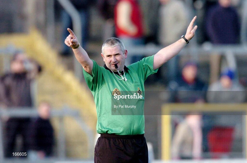 13 February 2005; Haulie Beirne, Referee. Allianz National Football League, Division 1A, Westmeath v Cork, Cusack Park, Mullingar, Co. Westmeath. Picture credit; Pat Murphy / SPORTSFILE