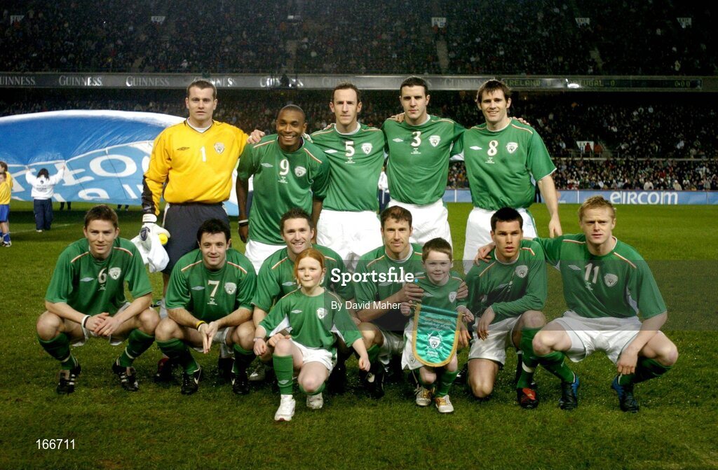 9 February 2005; The Republic of Ireland team. International Friendly, Republic of Ireland v Portugal, Lansdowne Road, Dublin. Picture credit; David Maher / SPORTSFILE
