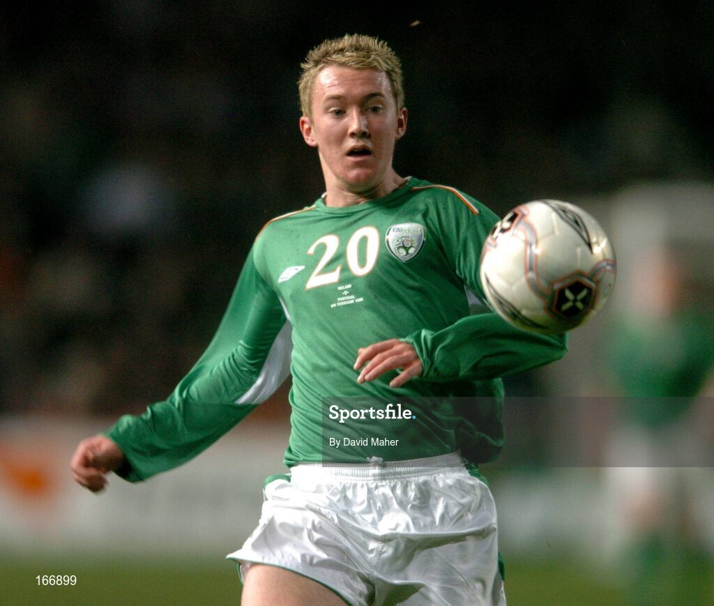 9 February 2005; Aiden McGeady, Republic of Ireland. International Friendly, Republic of Ireland v Portugal, Lansdowne Road, Dublin. Picture credit; David Maher / SPORTSFILE