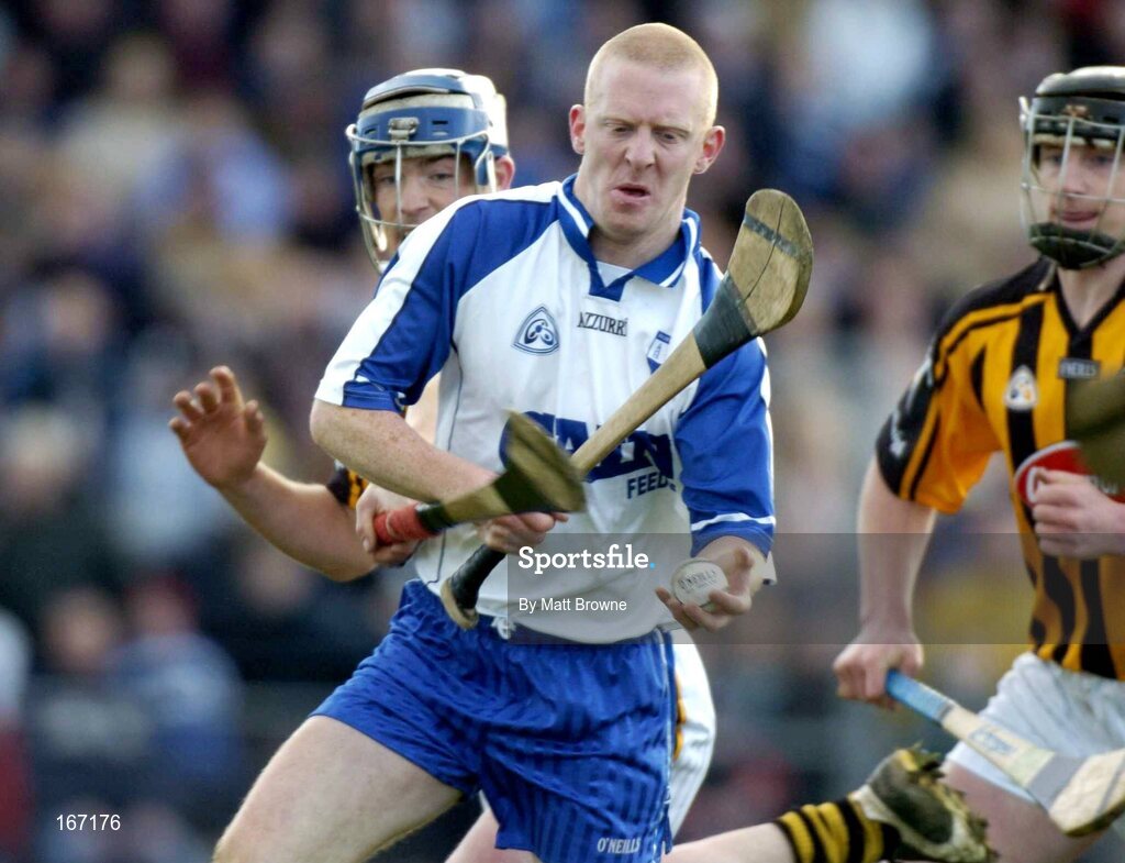 20 February 2005; John Mullane, Waterford, in action against Sean Dowling, Kilkenny. 2005 Allianz National Hurling League, Division 1A, Waterford v Kilkenny, Walsh Park, Waterford. Picture credit; Matt Browne / SPORTSFILE