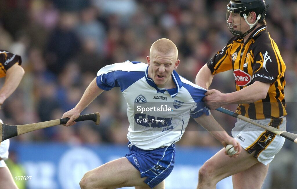20 February 2005; John Mullane, Waterford, in action against John Tennyson, Kilkenny. 2005 Allianz National Hurling League, Division 1A, Waterford v Kilkenny, Walsh Park, Waterford. Picture credit; Matt Browne / SPORTSFILE