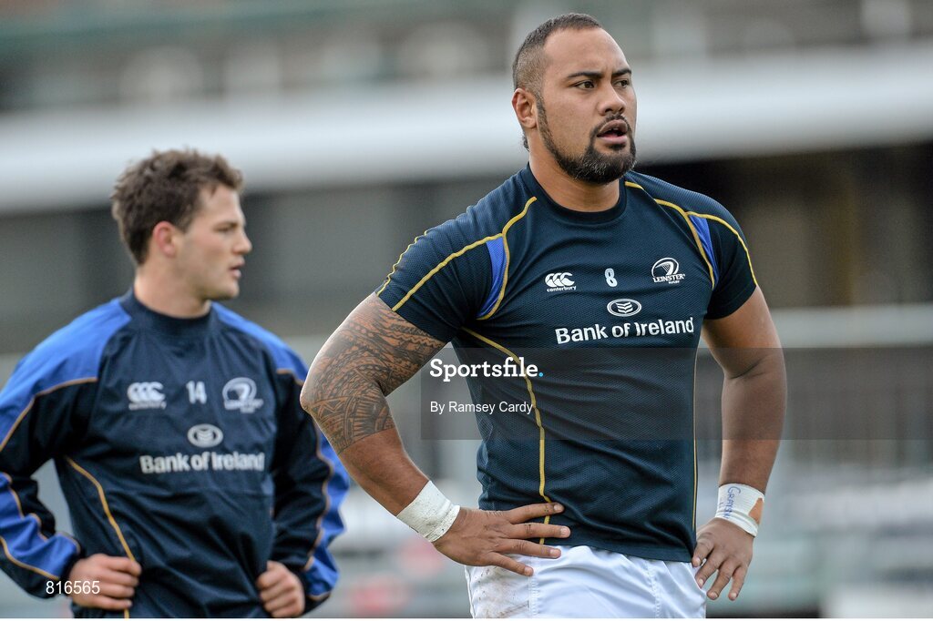 7 December 2013; Leo Auva'a, Leinster 'A'. British & Irish Cup, Leinster 'A' v Cross Keys, Donnybrook Stadium, Donnybrook, Dublin. Picture credit: Ramsey Cardy / SPORTSFILE