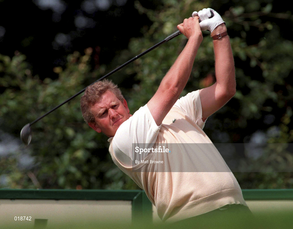 1 July 1998; Colin Montgomerie of Scotland tees off on the 10th hole during the Murphy's Irish Open Pro-Am at Druids Glen Golf Course in Wicklow. Photo by Matt Browne/Sportsfile