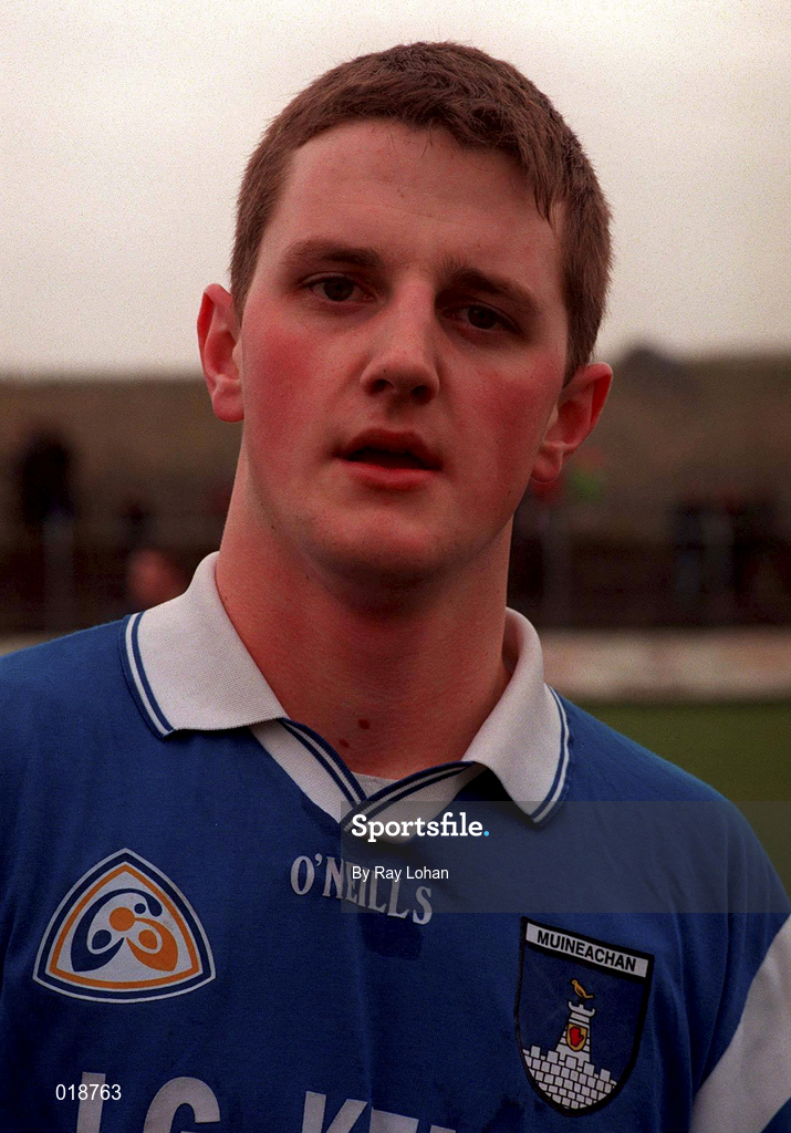 14 February 1999; Damien McKenna of Monaghan during the Church and General National Football League Division 1 match between Derry and Monaghan at Celtic Park in Derry. Photo by Ray Lohan/Sportsfile