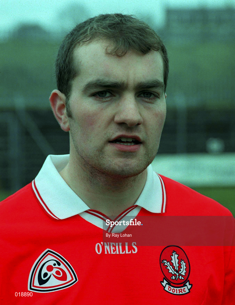 14 February 1999; Fergal Crossan of Derry during the Church and General National Football League Division 1 match between Derry and Monaghan at Celtic Park in Derry. Photo by Ray Lohan/Sportsfile