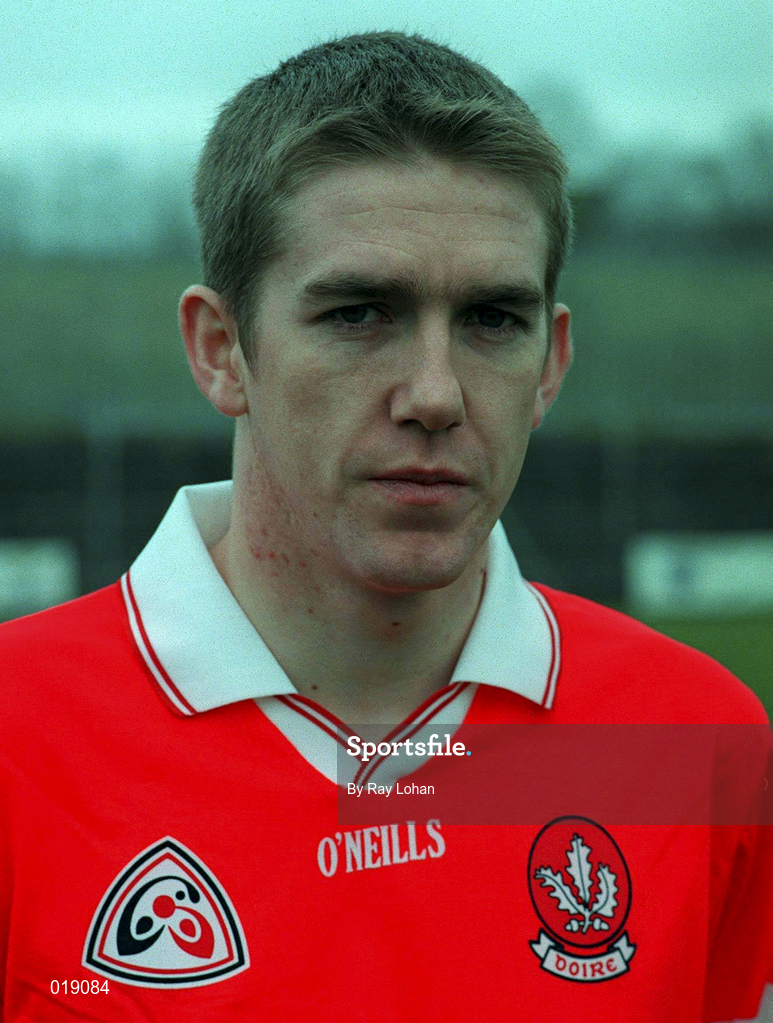 14 February 1999; Joseph Cassidy of Derry during the Church and General National Football League Division 1 match between Derry and Monaghan at Celtic Park in Derry. Photo by Ray Lohan/Sportsfile