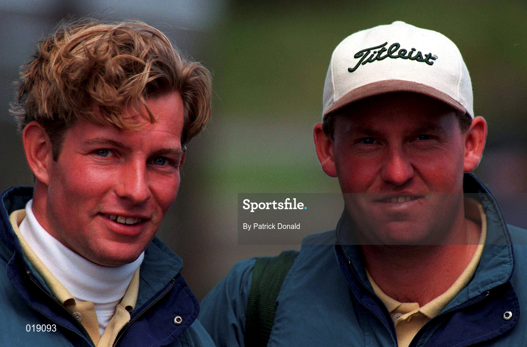 26 June 1997; Noel Fox, left, and Keith Nolan of Ireland during day two of the 20th European Amateur Team Championship at Portmarnock Golf Club in Dublin. Photo by Patrick Donald/Sportsfile