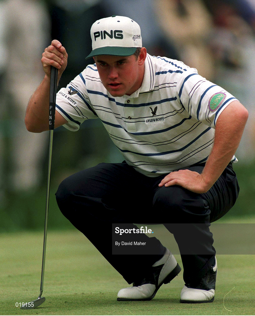 5 July 1997; Lee Westwood of England during the third round of the Murphy's Irish Open Golf Championship at Druid's Glen in Wicklow. Photo by David Maher/Sportsfile