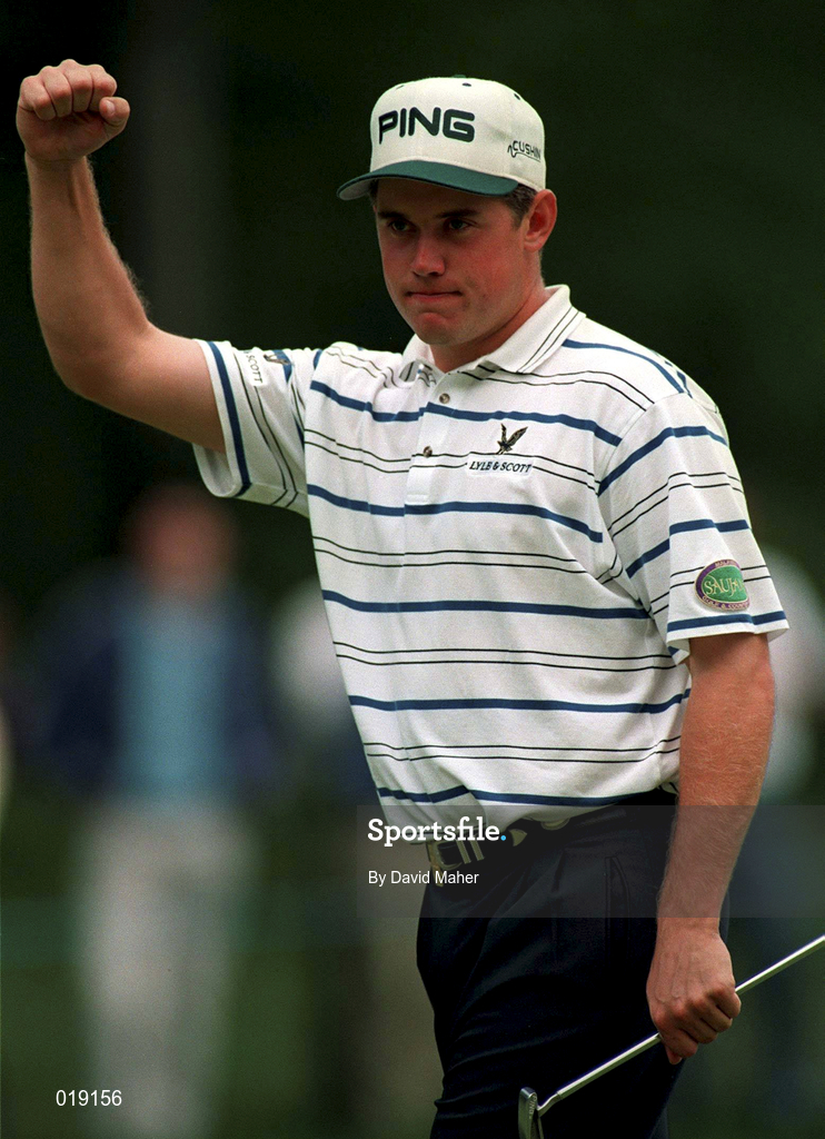 5 July 1997; Lee Westwood of England during the third round of the Murphy's Irish Open Golf Championship at Druid's Glen in Wicklow. Photo by David Maher/Sportsfile