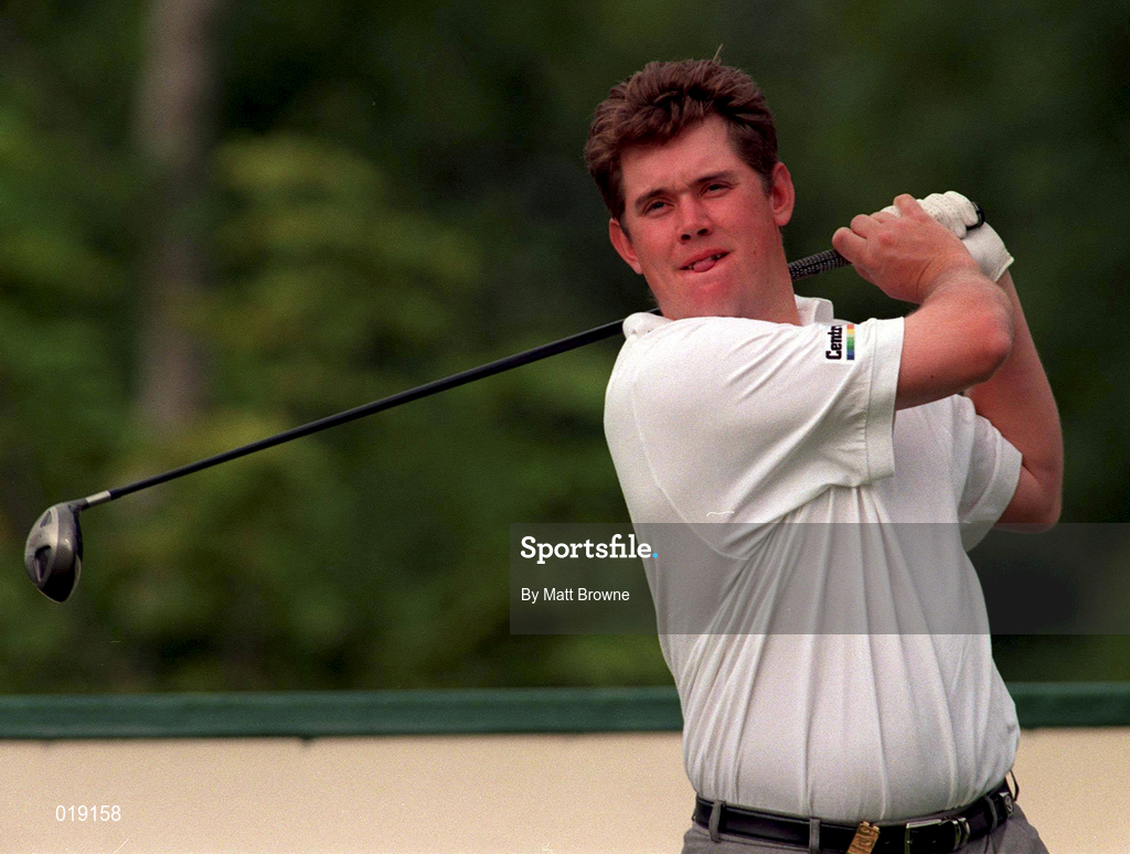 1 July 1998; Lee Westwood of England tees off on the 10th hole during the Murphy's Irish Open Pro-Am at Druid's Glen Golf Course in Wicklow. Photo by Matt Browne/Sportsfile